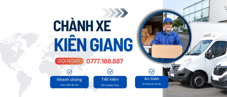 Dịch vụ chành xe Kiên Giang: Xe về Kiên Giang, Rạch Giá, Phú Quốc, Hà Tiên. Gửi hàng từ Sài Gòn đi Kiên Giang nhanh chóng, an toàn. Gọi ngay để nhận báo giá ưu đãi!